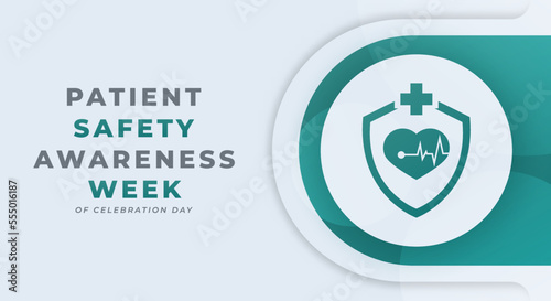 Happy Patient Safety Awareness Week Celebration Vector Design Illustration for Background, Poster, Banner, Advertising, Greeting Card