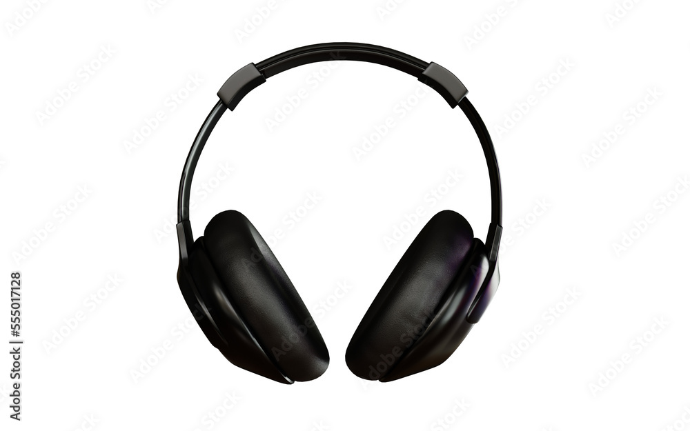 Headphones 3d rendering design for product mockup purposes Headphones 3d rendering design for product mockup purposes