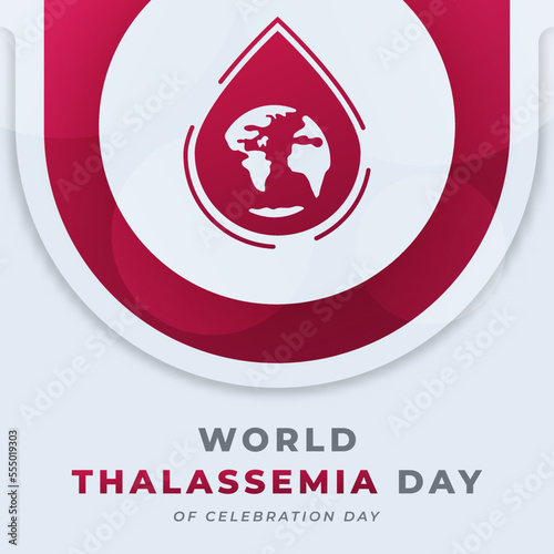 Happy World Thalassemia Day Celebration Vector Design Illustration for Background, Poster, Banner, Advertising, Greeting Card photo