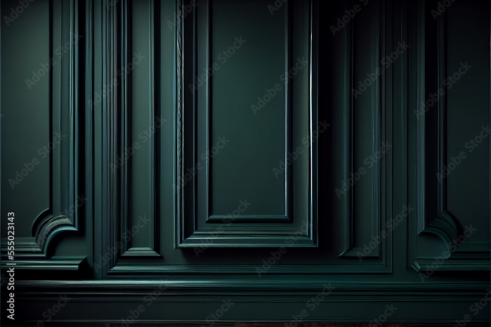 green lacquered wall with wainscoting ideal for backgrounds green lacquered wall with wainscoting ideal for backgrounds