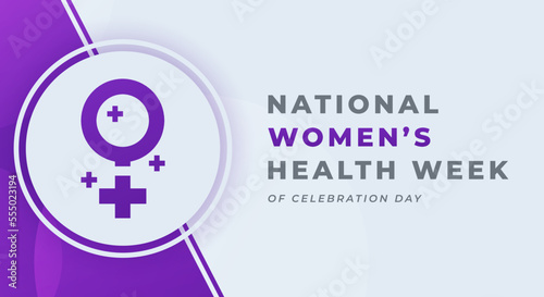 Happy National Women's Health Week Celebration Vector Design Illustration for Background, Poster, Banner, Advertising, Greeting Card
