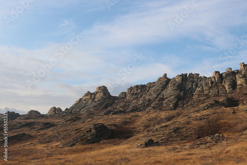 mountain, rock, landscape, sky, nature, desert, stone, mountains, travel, clouds, rocks, mount