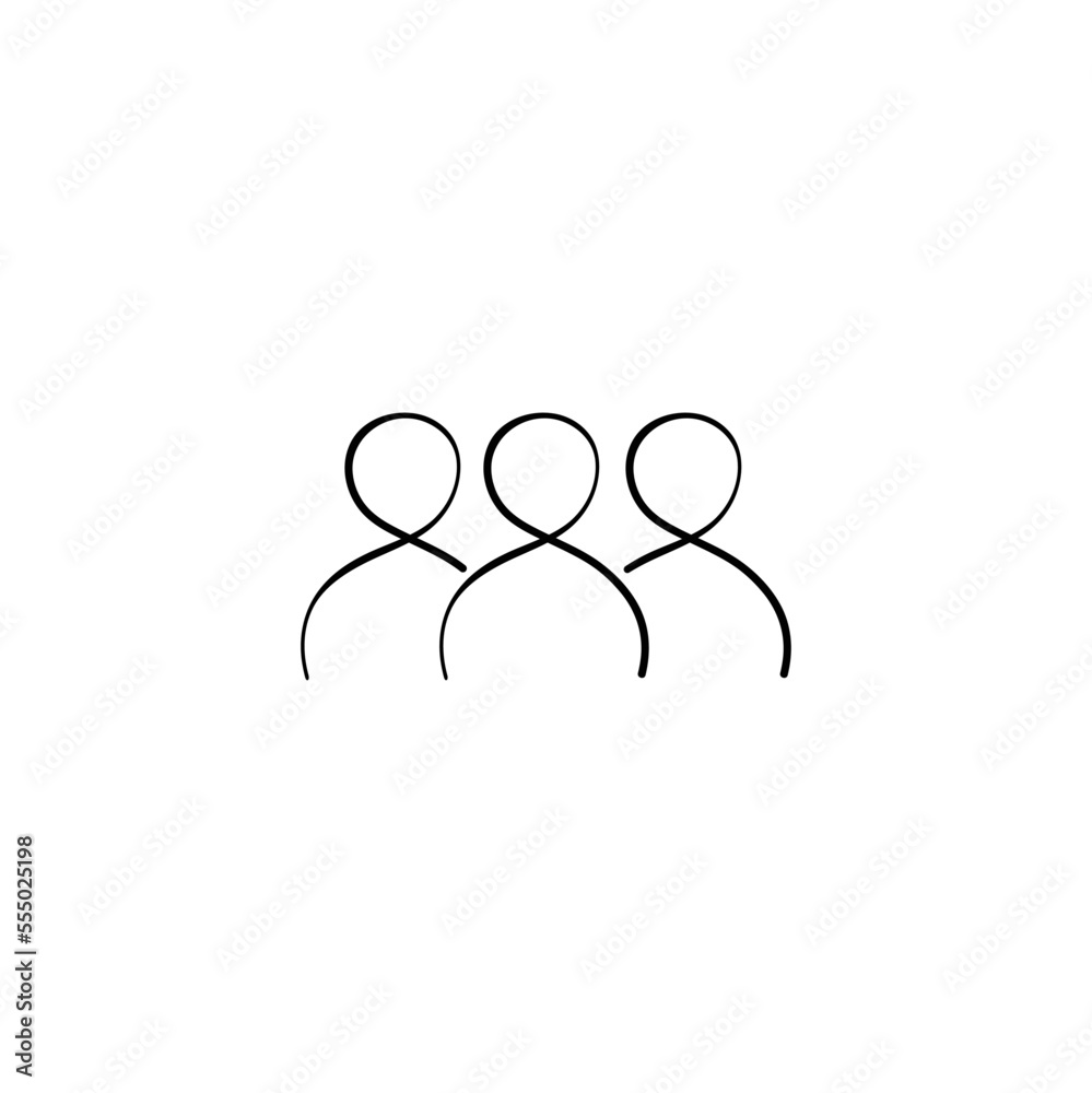 Teamwork Line Style Icon Design Teamwork Line Style Icon Design