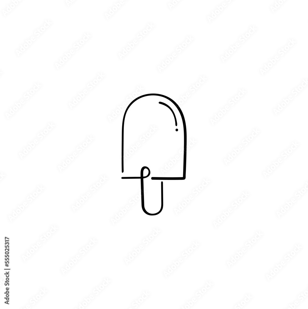 Popsicle Line Style Icon Design Popsicle Line Style Icon Design