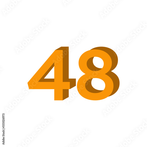 3d number logo , template element logo best style