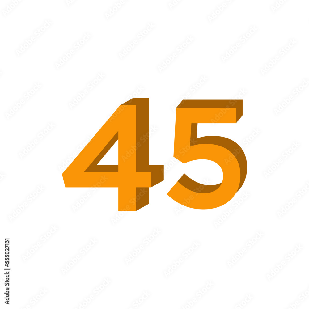 3d number logo , template element logo best style