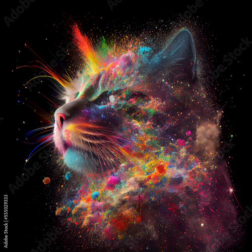 Explosion of Color Cat, AI 