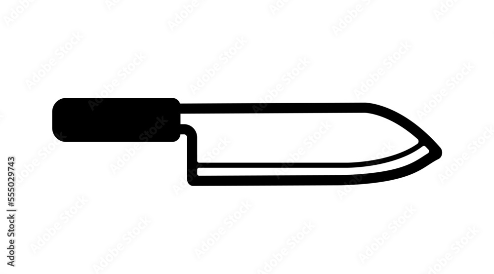 Kitchen knife vector icon illustration Kitchen knife vector icon illustration
