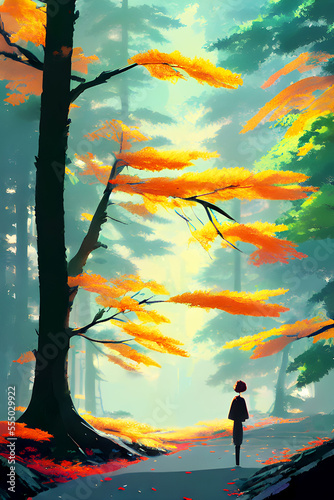 Coming Back Home - Anime-inspired Illustration
