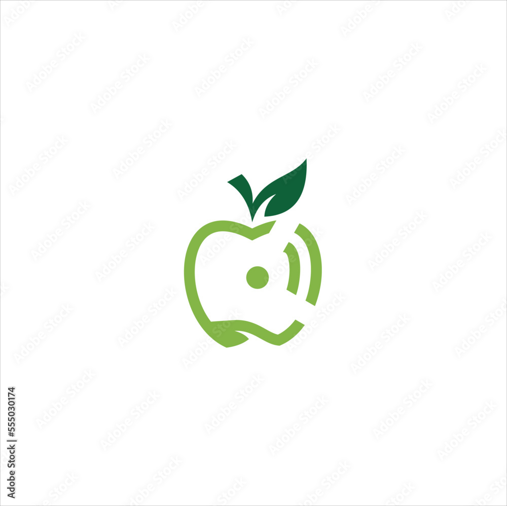 Apple icon logo. Apple vector illustration design icon logo template. Apple icon logo. Apple vector illustration design icon logo template.