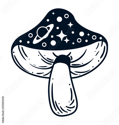 fungus surreal astrology style