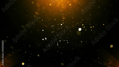 Gold Particles Background Loop