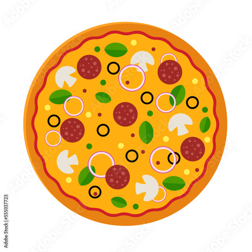 pizza Flat vector illustration design Clipart