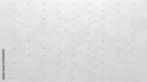 White Rhombus Tiled Futuristic Background Made From White Plastic Panels and ...