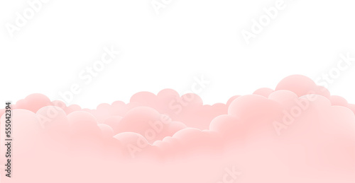 Pink Sky Clouds Valentines day beautiful background design