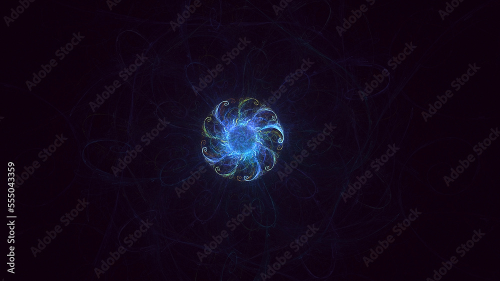 3D rendering abstract multicolor fractal light background 3D rendering abstract multicolor fractal light background
