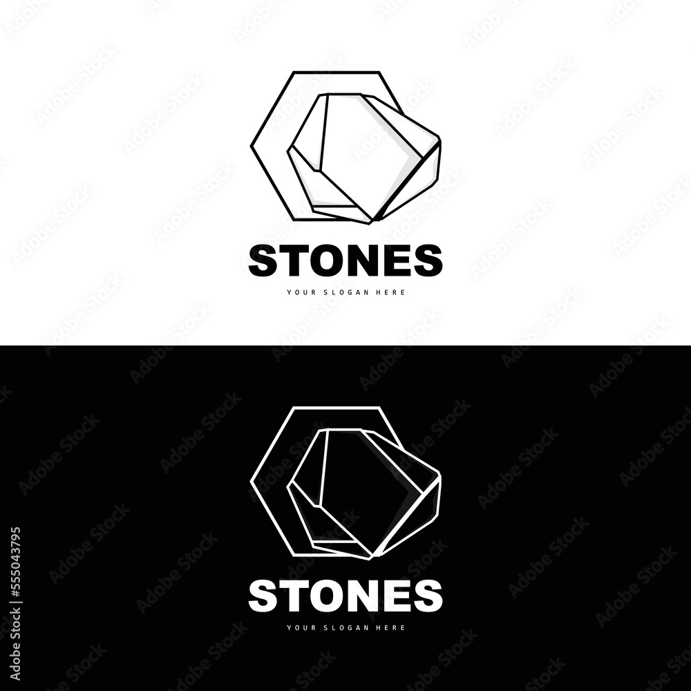 Stone Logo, Vector Stone Modern With Geometry Line Style, Design For Aesthetic Decoration, Brand Modern Product, Simple Icon Abstract Aesthetic Geometry Line Stone Logo, Vector Stone Modern With Geometry Line Style, Design For Aesthetic Decoration, Brand Modern Product, Simple Icon Abstract Aesthetic Geometry Line