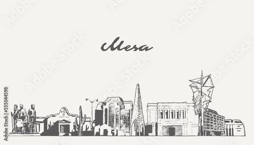 Mesa skyline, Arizona, USA