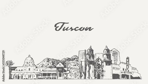 Tucson skyline, Arizona, USA