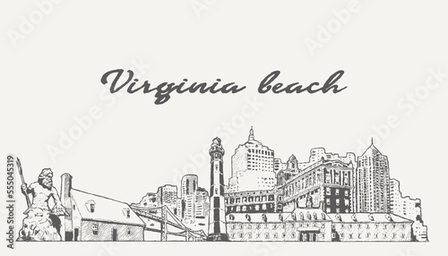 Virginia Beach skyline, Virginia, USA