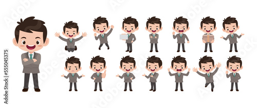 Set of people with different poses