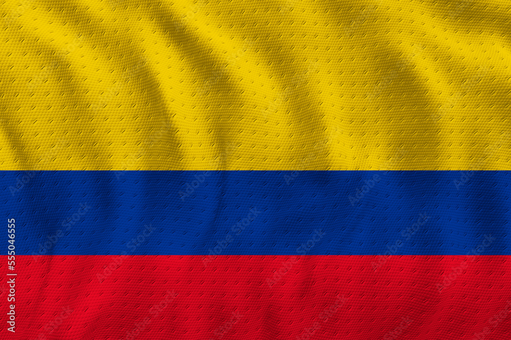 Fototapeta premium National flag of Colombia. Background with flag of Colombia