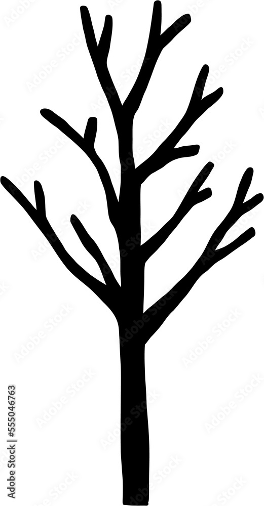simplicity dead tree freehand drawing. simplicity dead tree freehand drawing.