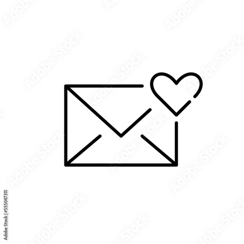 Add mail to favorites. Pixel perfect, editable stroke icon