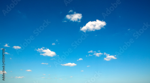 Sky with blue and white clouds beautiful nature background