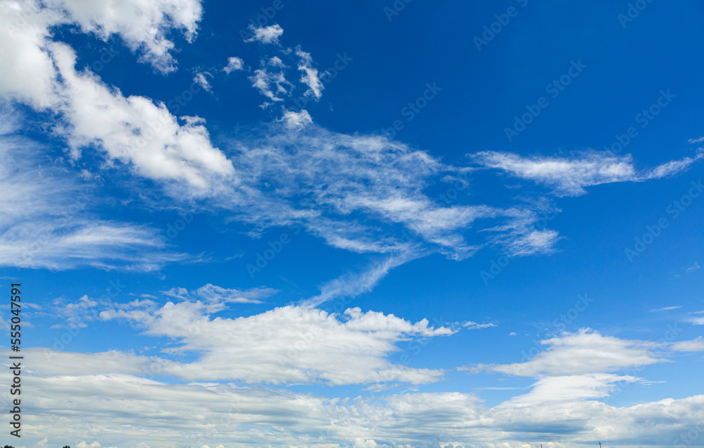 Sky with blue and white clouds beautiful nature background Sky with blue and white clouds beautiful nature background