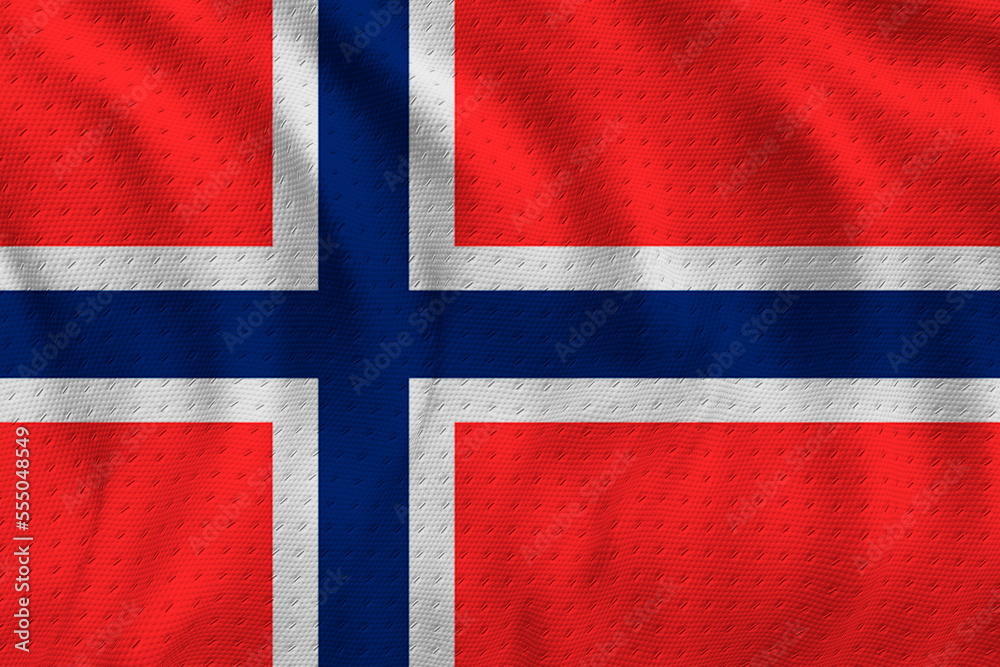 . National flag of Svalbard. Background with flag of Svalbard. . National flag of Svalbard. Background with flag of Svalbard.