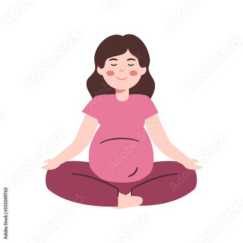 Pregnant Woman Doing yoga