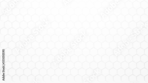 Abstract modern hexagon background, White and grey geometric texture