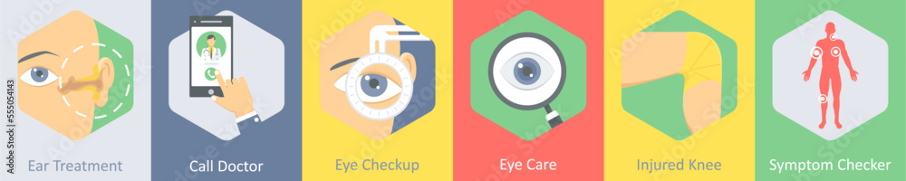 ear treatment, call doctor, eye checkup ear treatment, call doctor, eye checkup