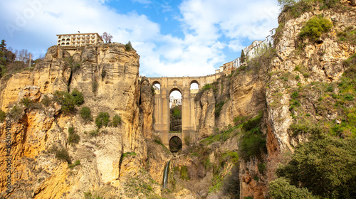 Bridge of Ronda, a famous white villages of Malaga in Spain