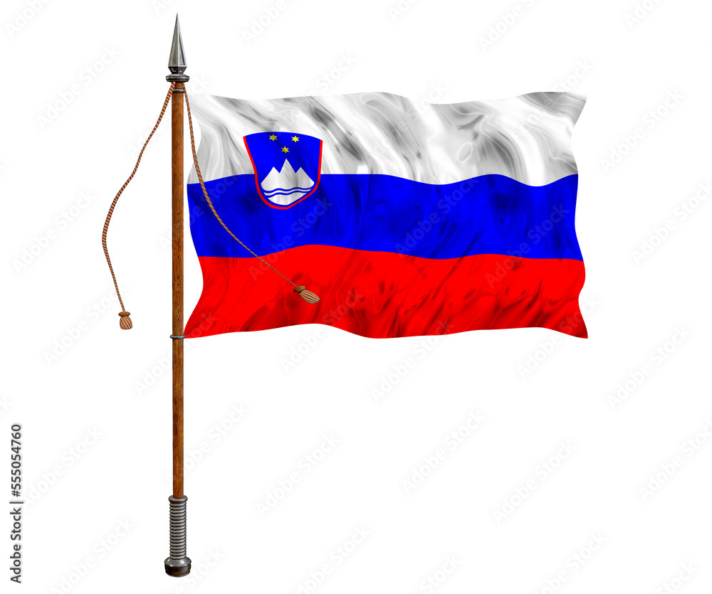 National flag of Slovenia. Background with flag of Slovenia National flag of Slovenia. Background with flag of Slovenia