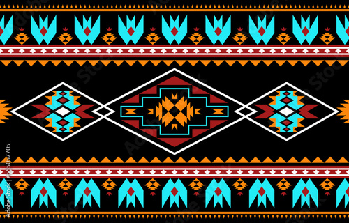 Geometric ethnic pattern design pattern