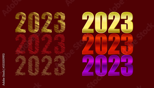 new year 2023 sign