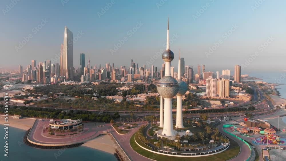 Kuwait City and the City Scape of Kuwait Droneshoot 