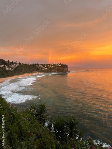 sunset on the beach
