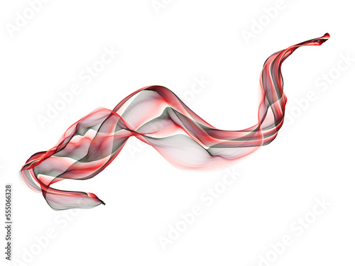 Red transparent smoke, colored air plume. Fantastic plastic hi-tech futuristic abstract technology layout. Futuristic art. Png