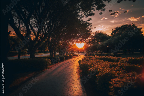 sunset in the park © Raihan