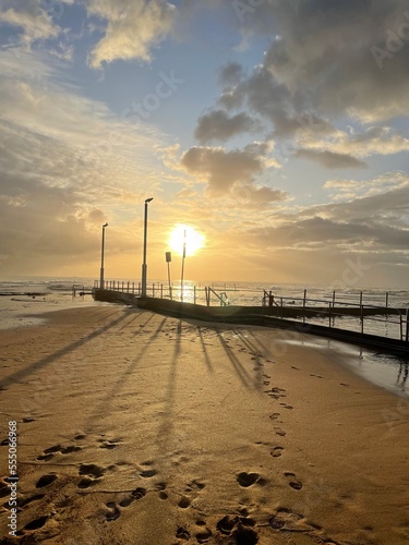 sunset on the beach