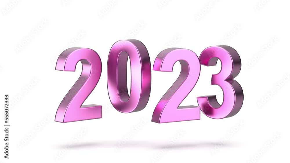 Happy New Year 2023, concept animation with spinning numbers Happy New Year 2023, concept animation with spinning numbers