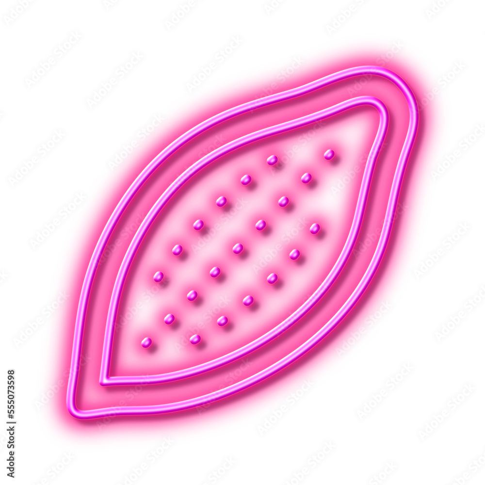 Cocoa nut line icon. Tasty nuts sign. Vegan food. Neon light effect outline icon. Cocoa nut line icon. Tasty nuts sign. Vegan food. Neon light effect outline icon.