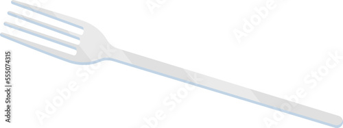 Plastic fork flat icon Kitchen eating utensil