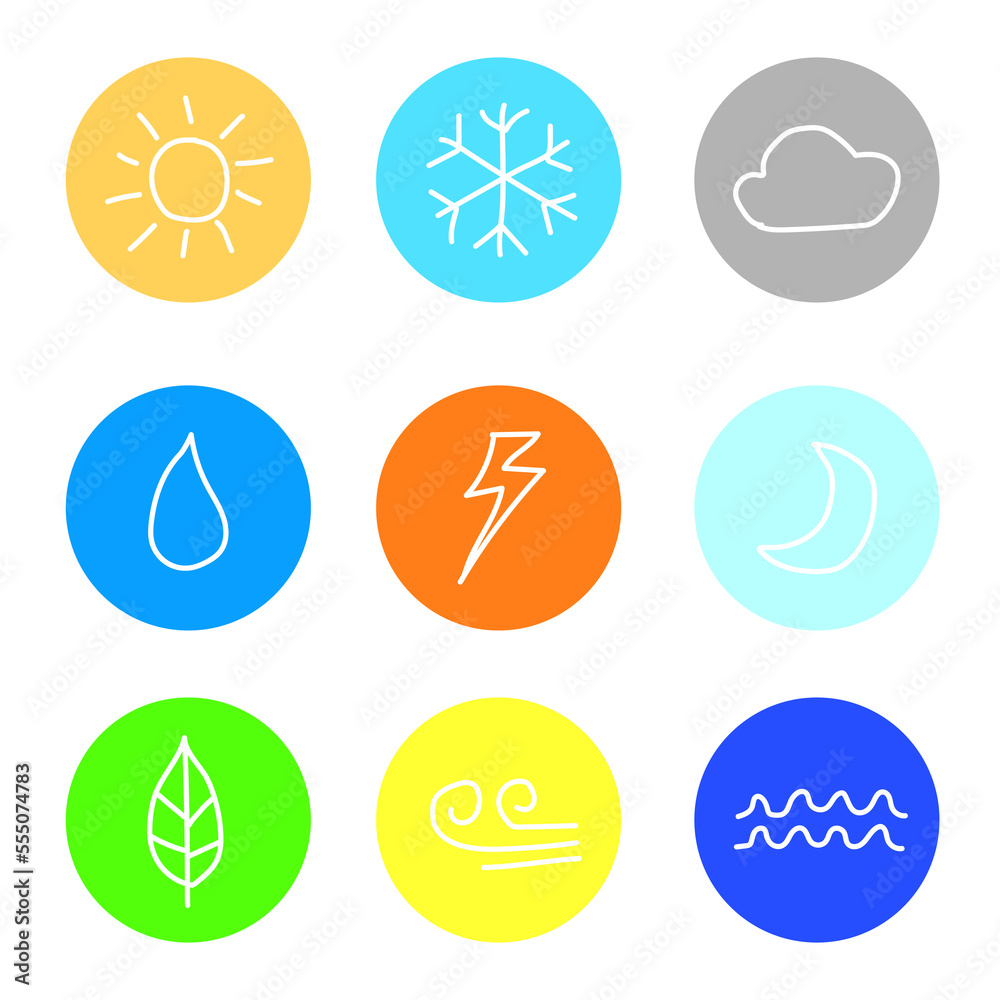 vector icon weather season, Flat design style Nature Flat Icons Set. Collection Of Windy, Sunny, Drop And Other Elements. Also Includes Symbols Such As Snow, Sunny, Frosty.
vector icon weather season, Flat design style Nature Flat Icons Set. Collection Of Windy, Sunny, Drop And Other Elements. Also Includes Symbols Such As Snow, Sunny, Frosty.