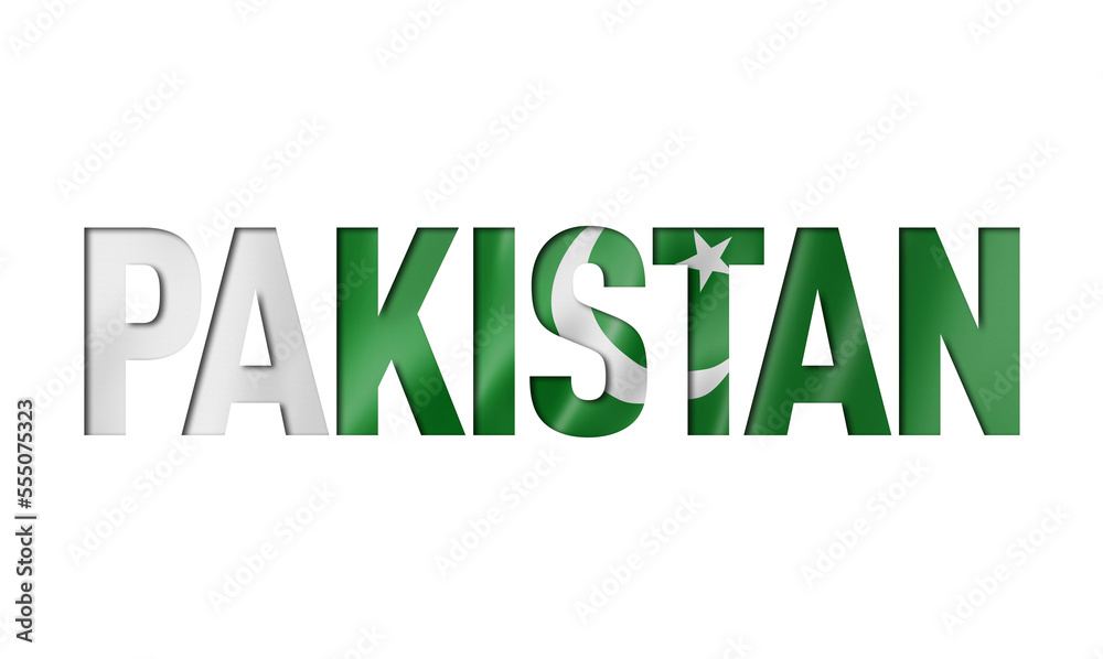 pakistan flag text font