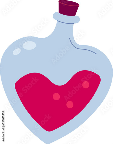 Love potion flat icon Cupid equipment Love and relationship