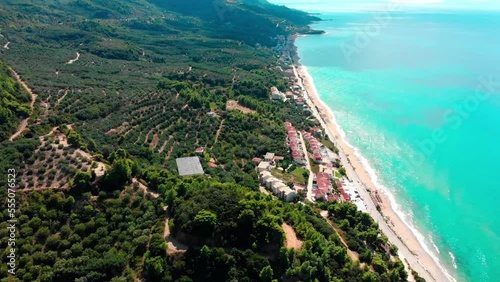 Wallpaper Mural Drone Fly Over Beautiful Beach In Greece Torontodigital.ca